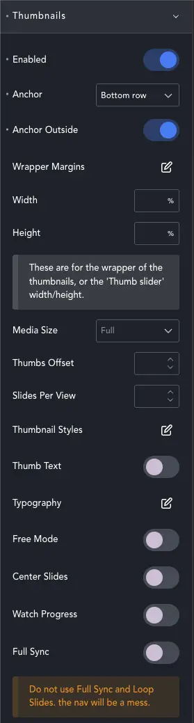 Slide Deeper Thumbnail styles