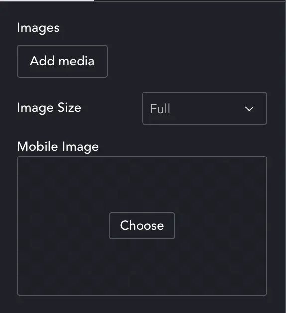 Filmback Settings dialogue