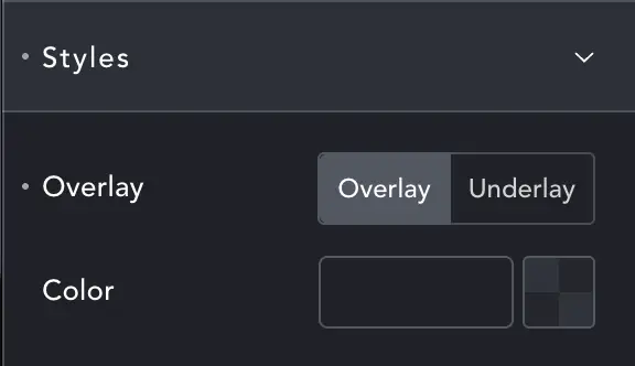 Filmback Settings dialogue