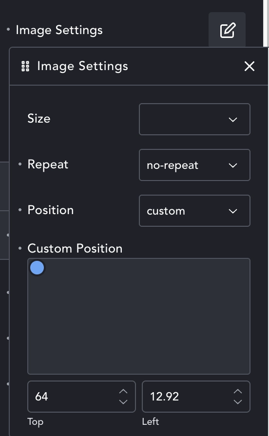 Momma Tilt options panel