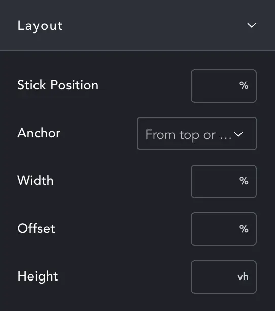 ScrollBack settings panel