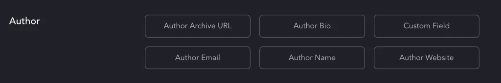 Author archive in dynamic data modal