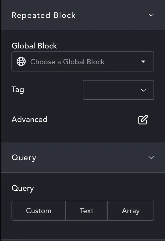 ScrollSlider settings panel