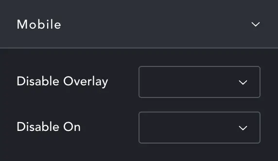 ScrollSlider settings panel