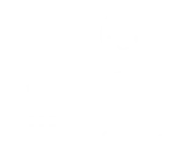 Cartoon person with shopping trolley